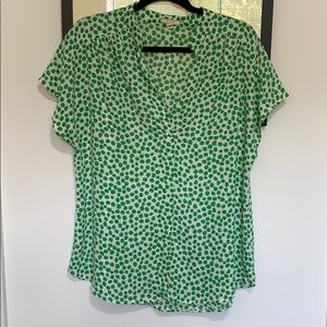 Pleione green apple blouse